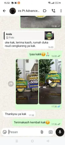 Testimonial Papan Bunga Pernikahan cibeureuyeuh