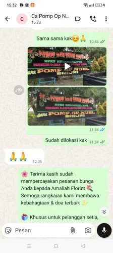 Testimonial Papan Bunga cibeureuyeuh