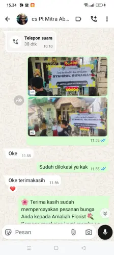 Testimonial Papan Bunga cibeureuyeuh